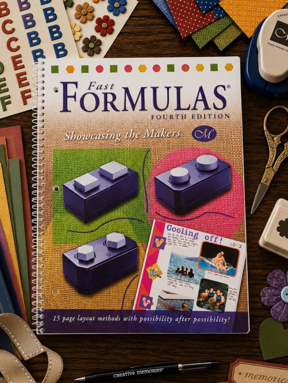Creative Memories Fast Formulas 4th Edition Scrapbook Layout Idea Book 2003